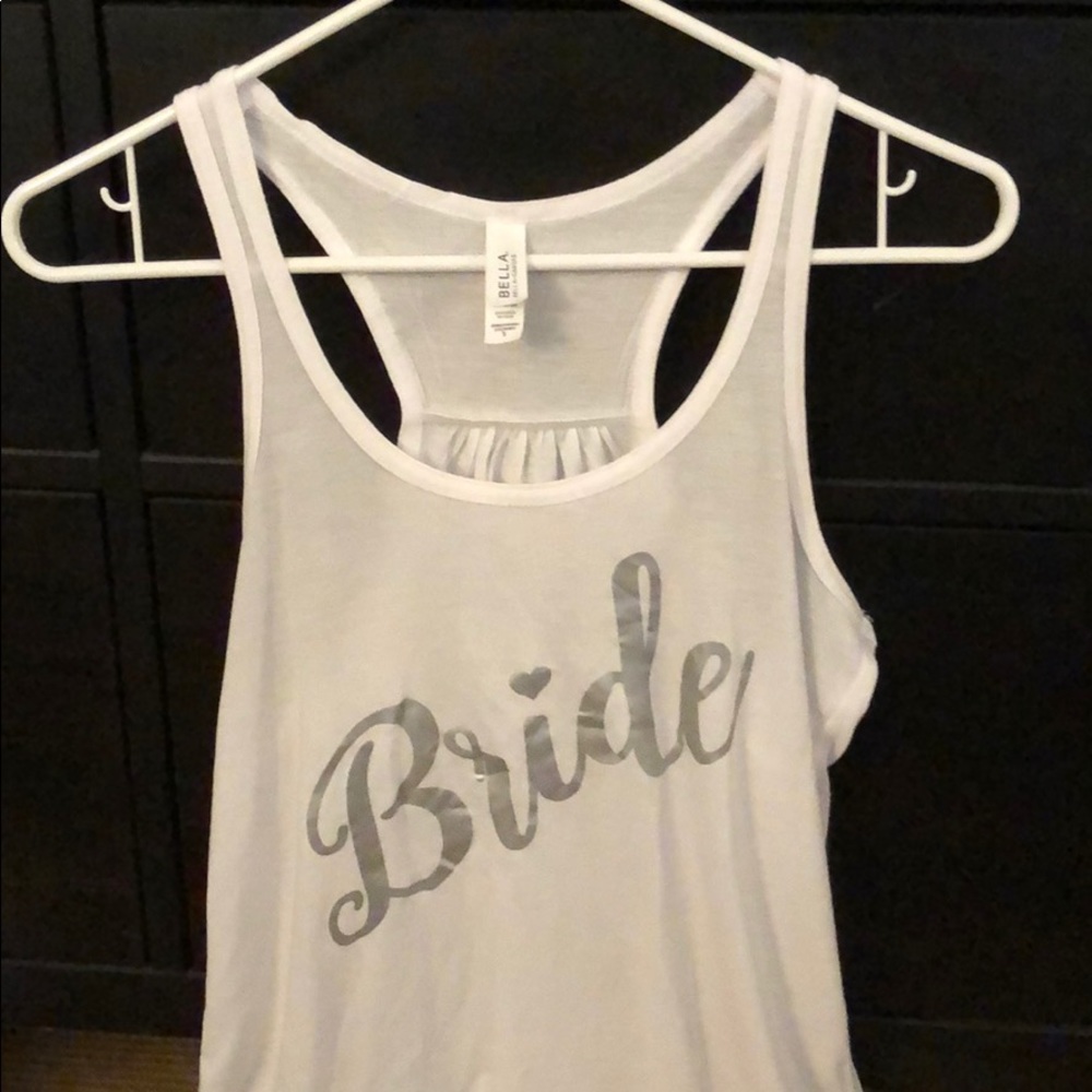 Bride tank top